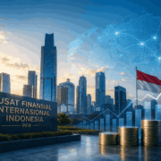 Illustration of Indonesia's International Financial Center (PFII), officially established through the PFII Law on 21 July 2026 to support global investment and strengthen Indonesia's financial sector.