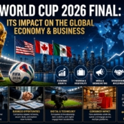 FIFA World Cup 2026 Final illustrating its impact on the global economy, tourism, media, sponsorship, and business growth.